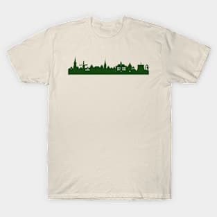 KALKAR skyline in forest green T-Shirt